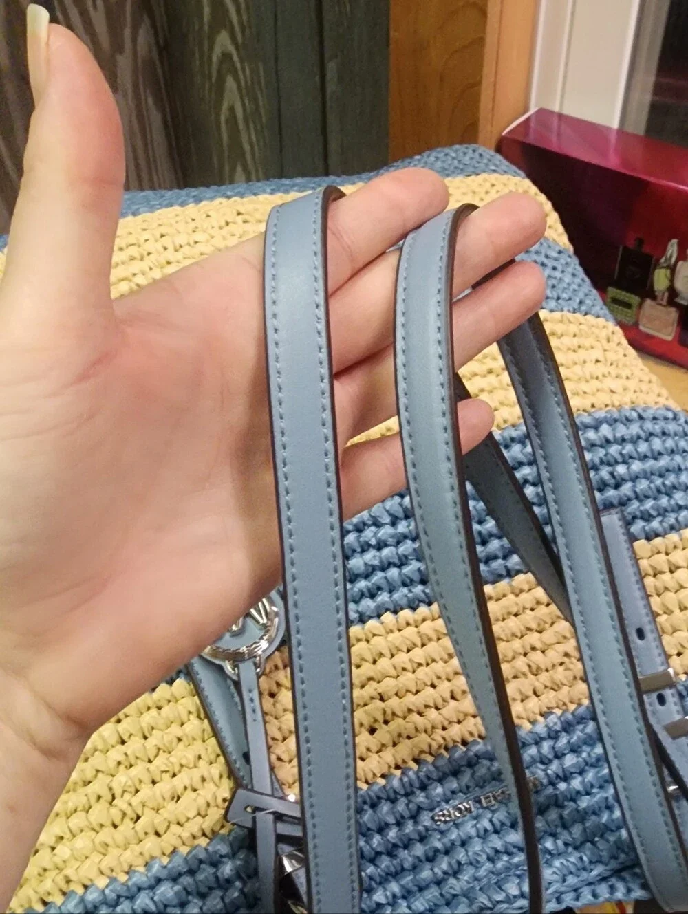 NWT MIchael Kors Quinn Woven Tote Bag - Picture 8 of 10